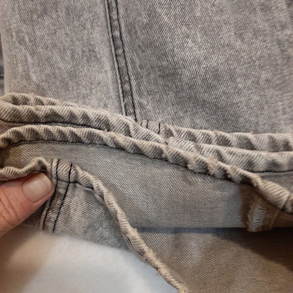 Vintage Michael Sloane Acid Washed Jeans Gray Size 34/34 Distressed Pleated 80's - Picture 15 of 16